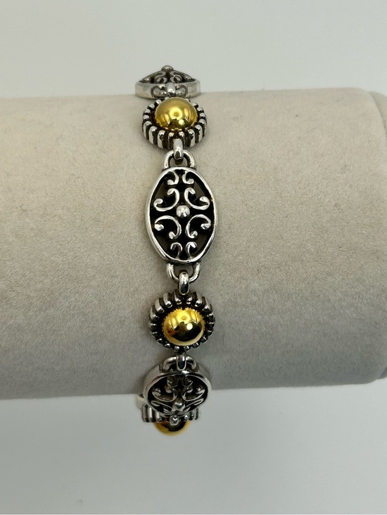 Brighton Jewelry - Brighton Intrigue Bracelet Two-tone Silver Plated 8" Mixed Metals